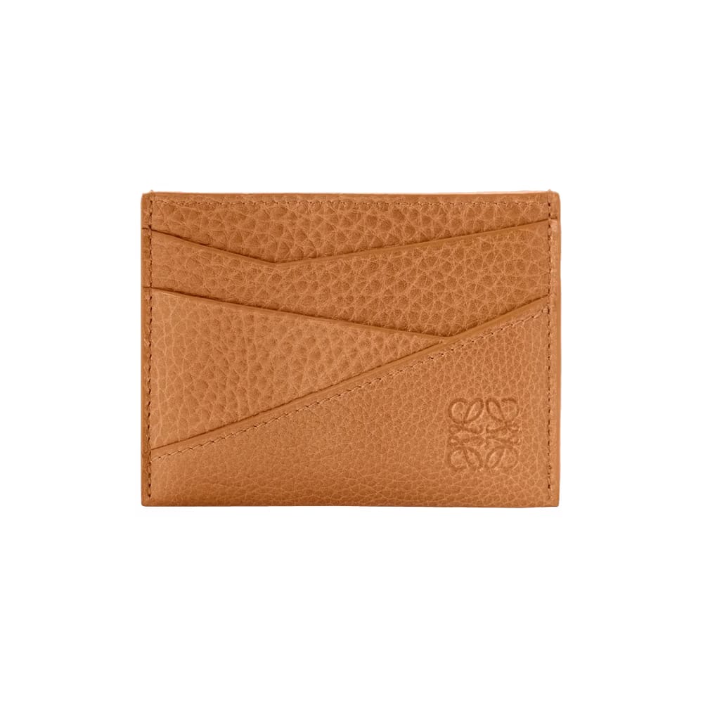 Loewe Puzzle Plain Card Holder Light Canyon Brown