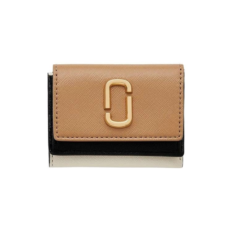 Marc Jacobs The Mini Trifold Wallet Camel Multicolor