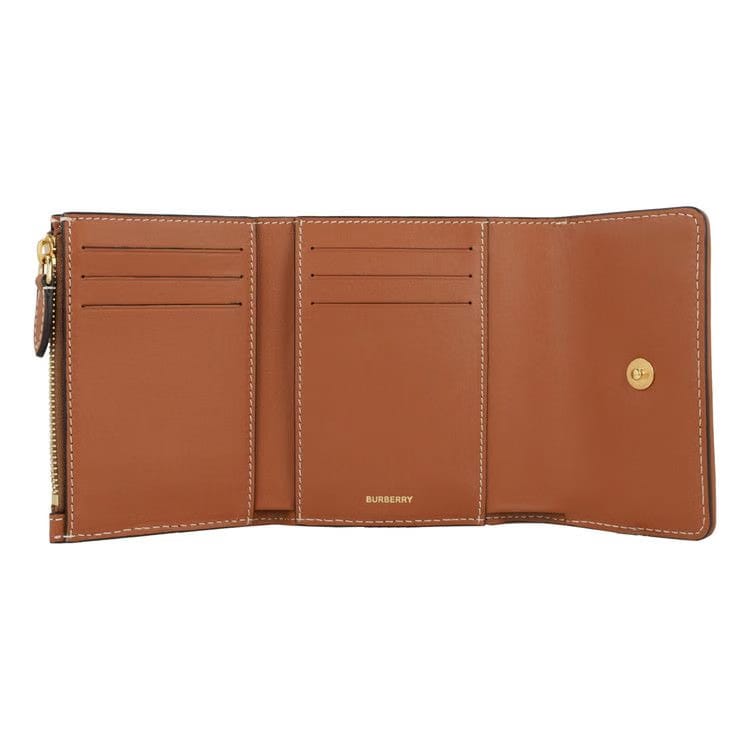 Burberry Lancaster Check Trifold Wallet Archive Beige