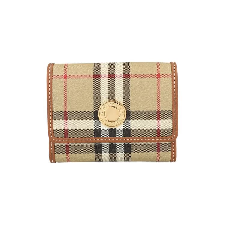 Burberry Lancaster Check Trifold Wallet Archive Beige