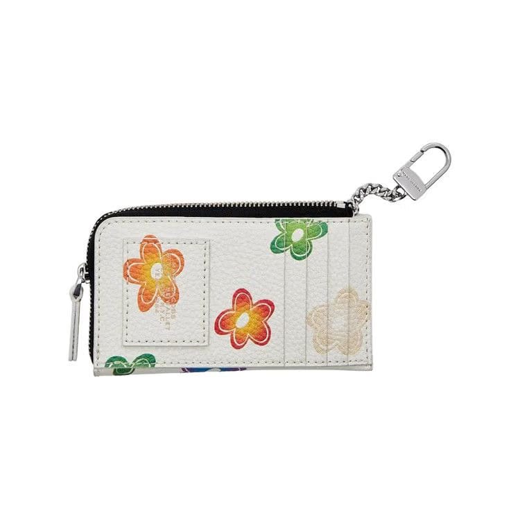 Marc Jacobs The Top Zip Multi Wallet White Multicolor