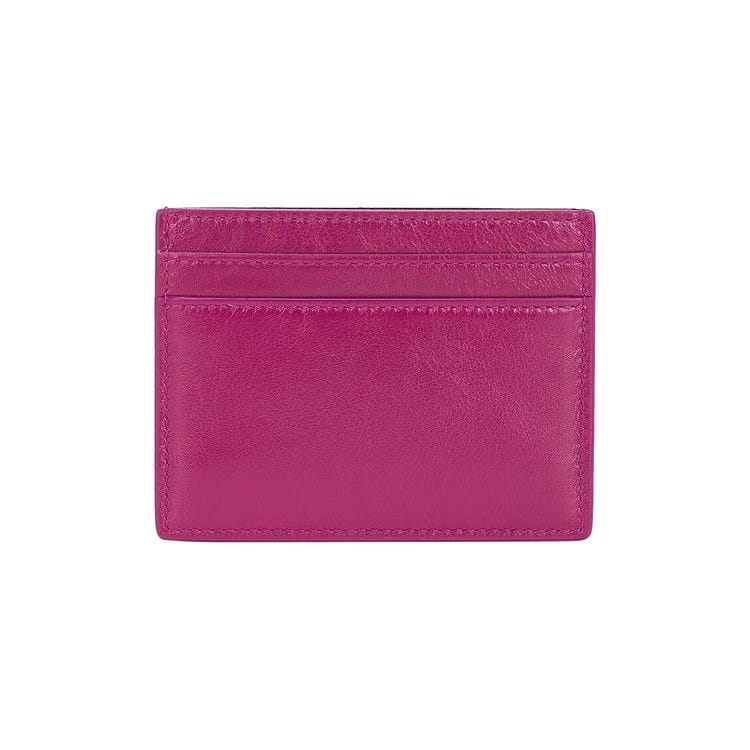 Saint Laurent Credit Card Case Deep Magenta