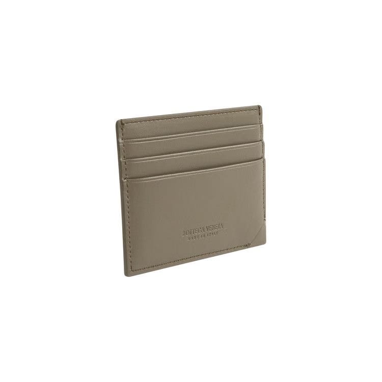 Bottega Veneta Intrecciato Stamp Credit Card Case Cypress/Silver