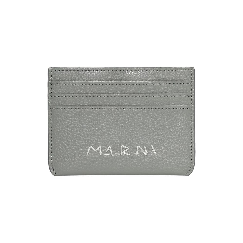Marni Logo Detail Card Case Storm