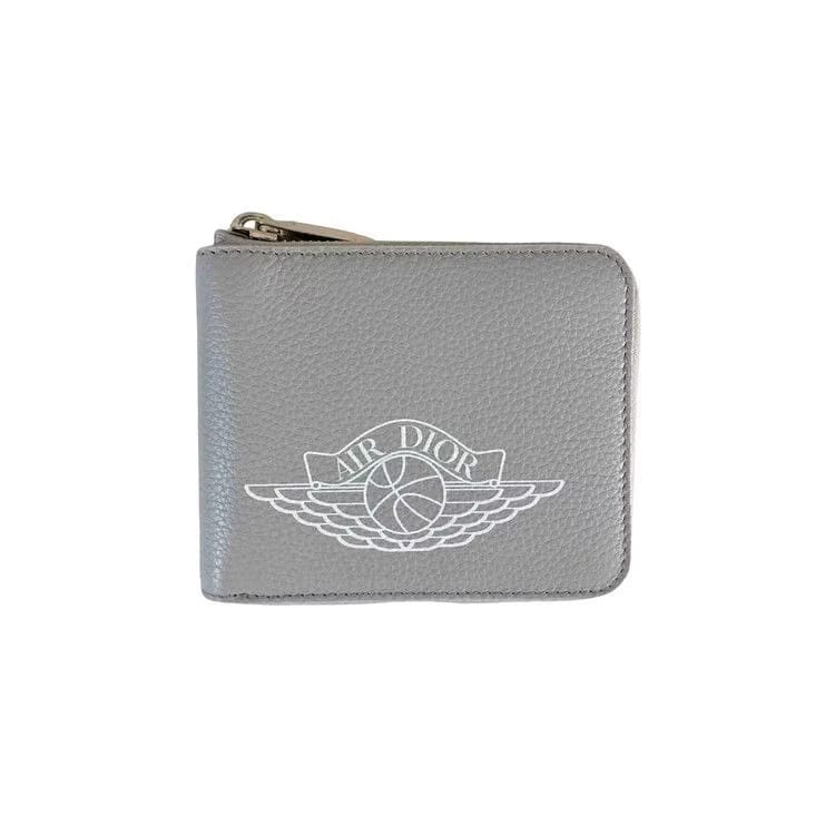 Dior x Air Jordan Wings Zip Wallet Grey