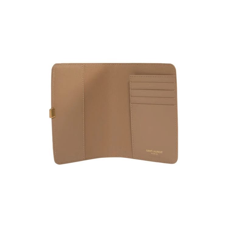 Saint Laurent Passport Case Dark Toffee