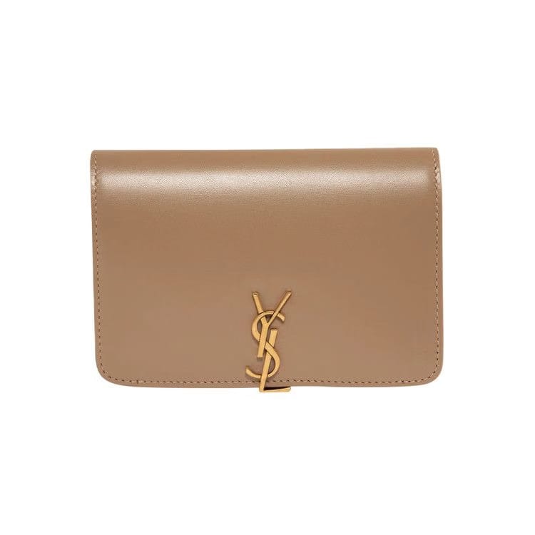 Saint Laurent Passport Case Dark Toffee