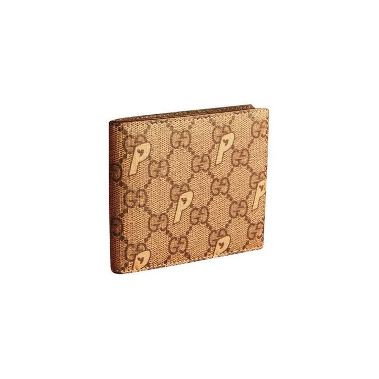 Gucci x Palace GG-P Supreme Bi-Fold Wallet Beige