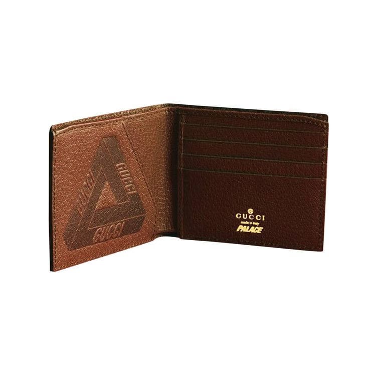 Gucci x Palace GG-P Supreme Bi-Fold Wallet Beige