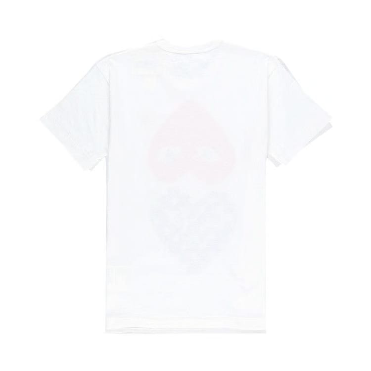 Comme des Garçons PLAY Polka Dot Mix Heart T-Shirt White