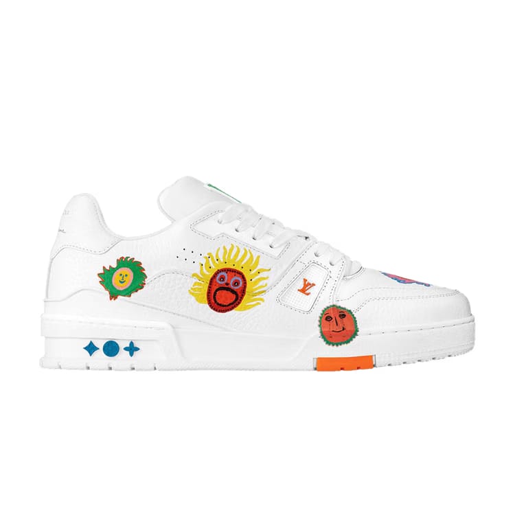 Yayoi Kusama x Louis Vuitton Trainer Faces - White