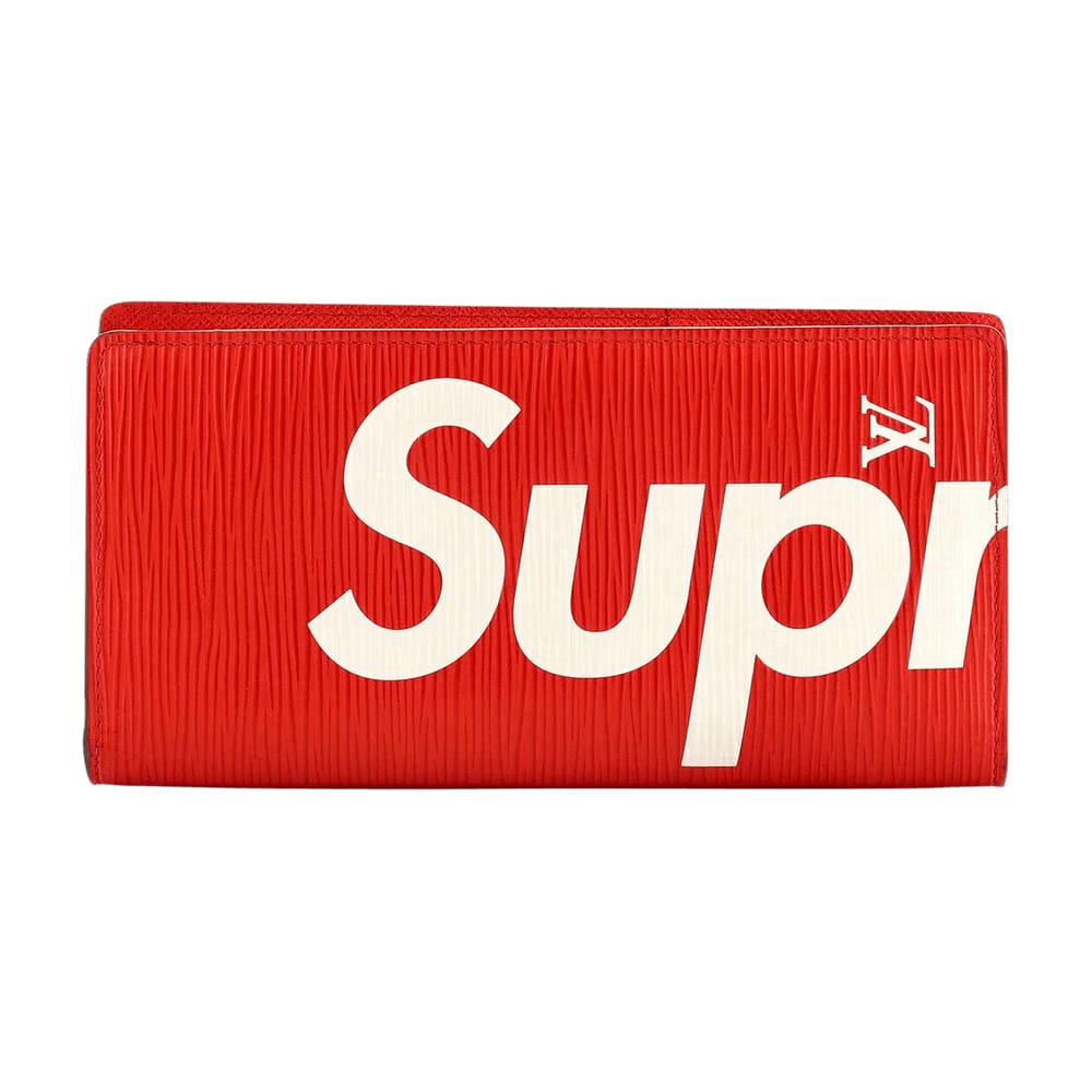 Louis Vuitton x Supreme Brazza Wallet Red