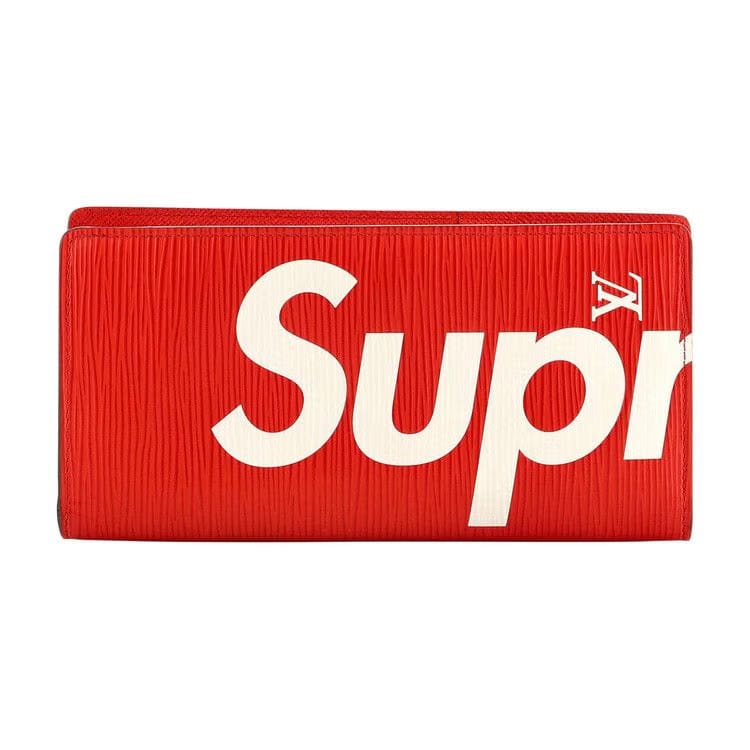 Louis Vuitton x Supreme Brazza Wallet Red