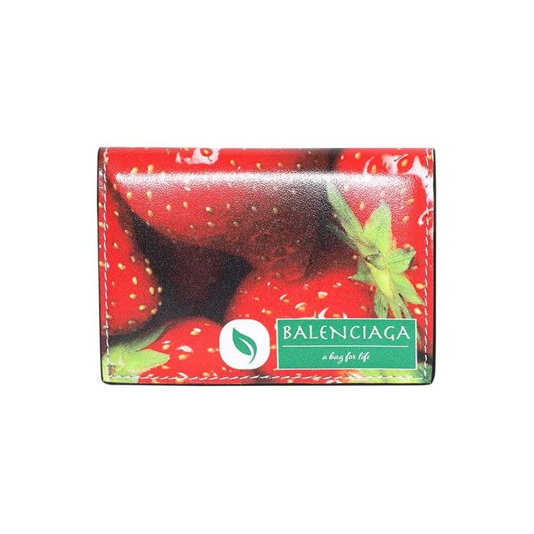 Balenciaga Antwerp Mini Wallet Strawberry