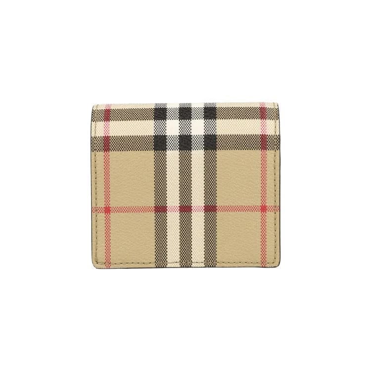 Burberry Small Check Bifold Wallet Archive Beige