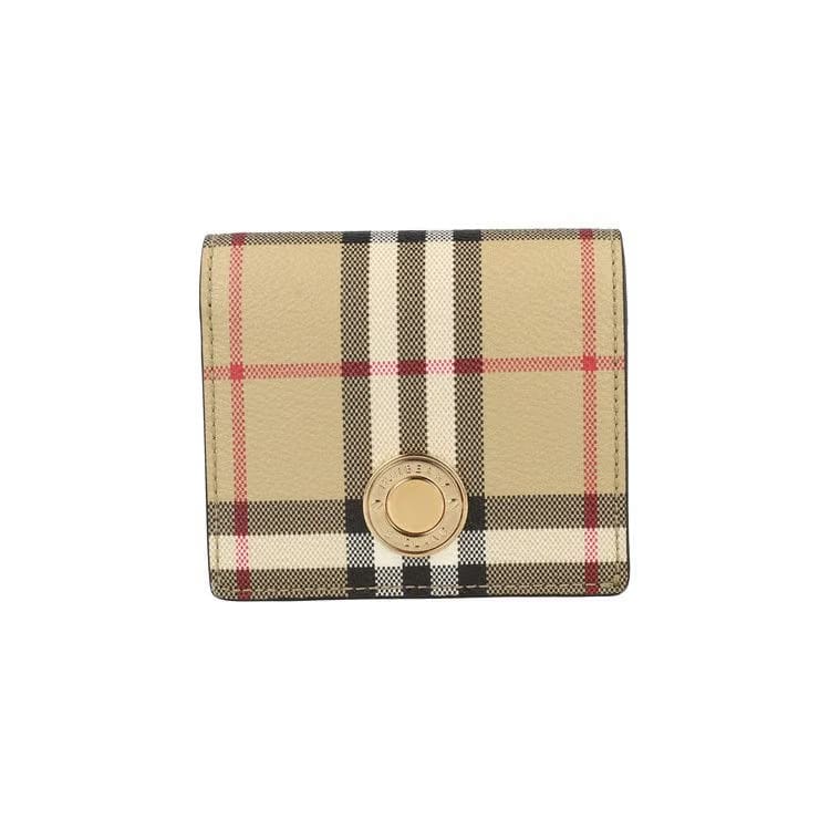 Burberry Small Check Bifold Wallet Archive Beige