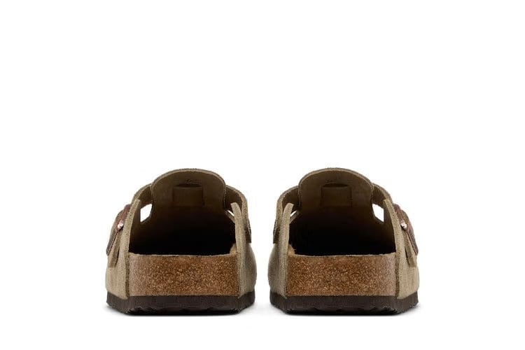 Birkenstock Boston Soft Footbed Suede Taupe