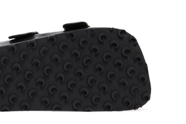 Marine Serre Wmns Leather Birk Sandal 'Black'