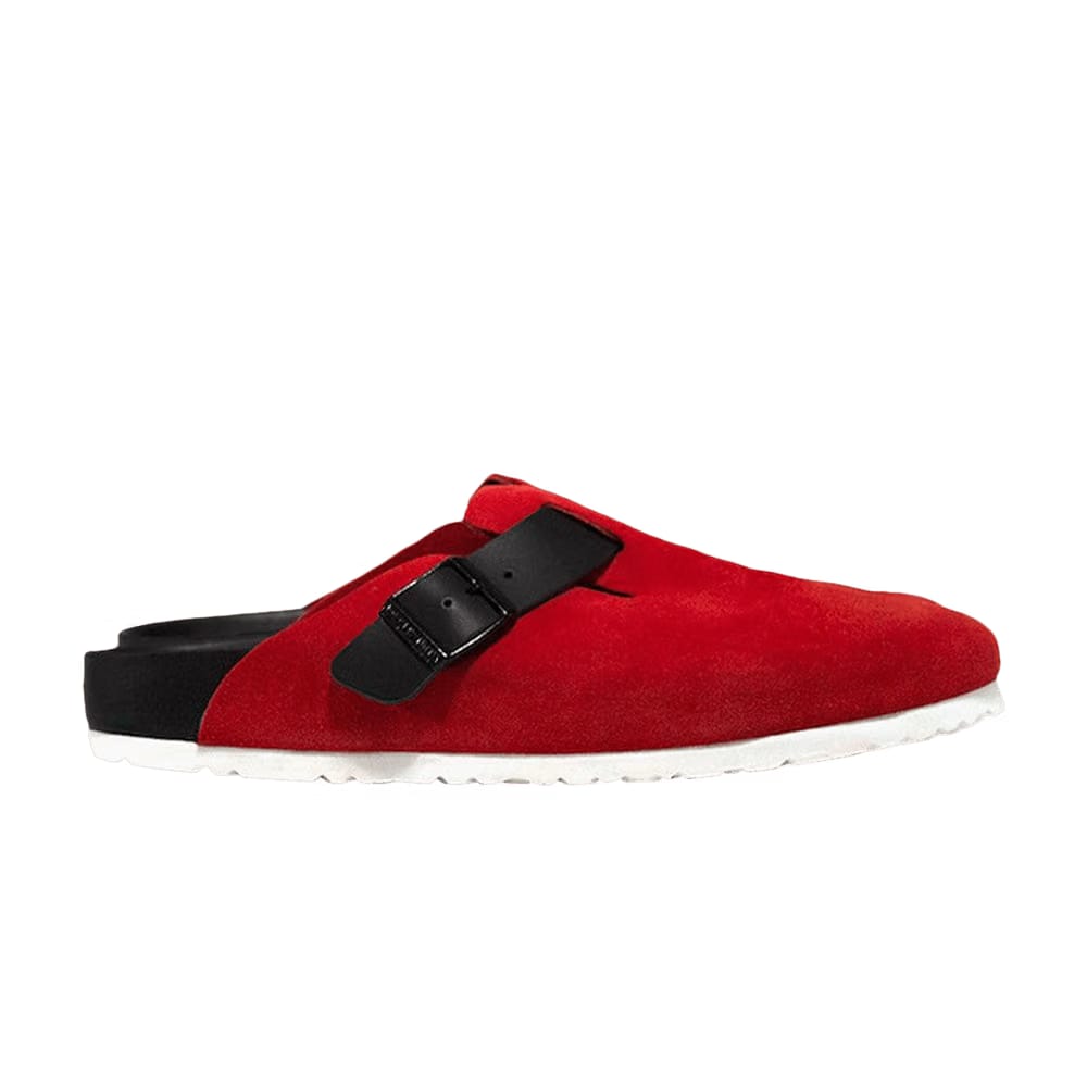 Concepts x Birkenstock Boston Suede Sandal Basic Red