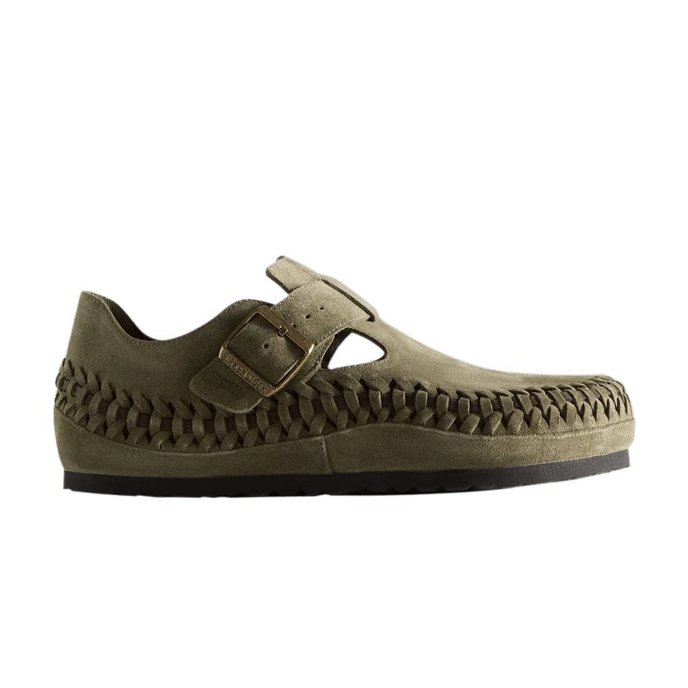 Kith x Birkenstock London Braided Olive Night