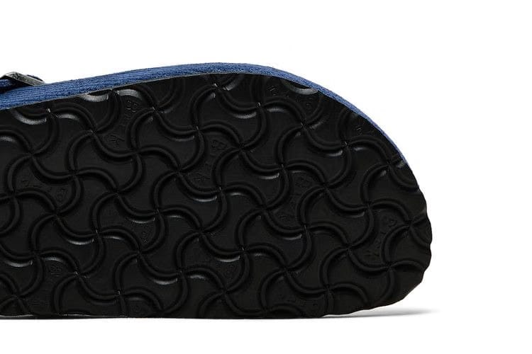 Birkenstock Boston Suede Embossed Corduroy Narrow Indigo