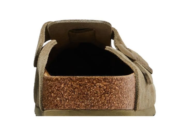 Birkenstock Boston Suede Leather Faded Khaki