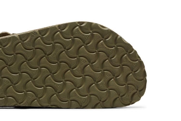 Birkenstock Boston Suede Leather Faded Khaki