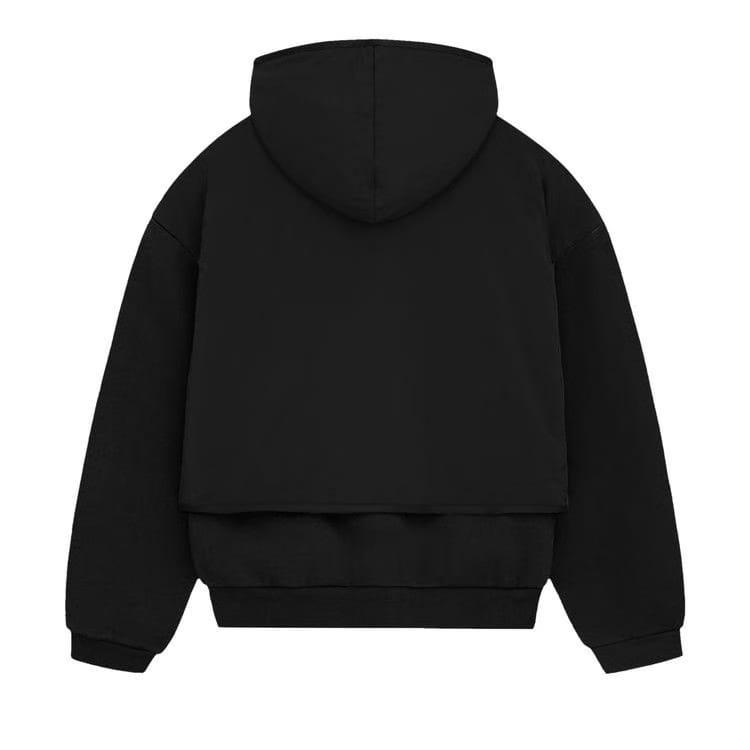 Fear of God Essentials Nylon Fleece Hooded Sweater Jet Black/Jet Black