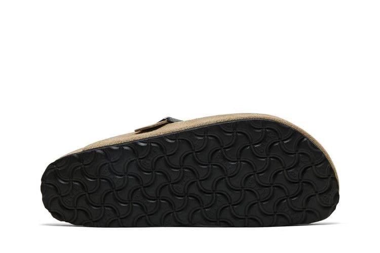 Birkenstock Boston Braided Suede Leather Narrow Taupe