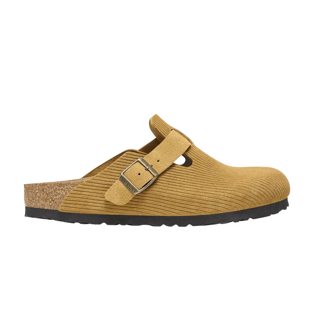Birkenstock Boston Suede Embossed Corduroy Cork Brown