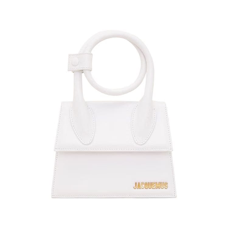 Jacquemus Le Chiquito Noeud Shoulder Bag White