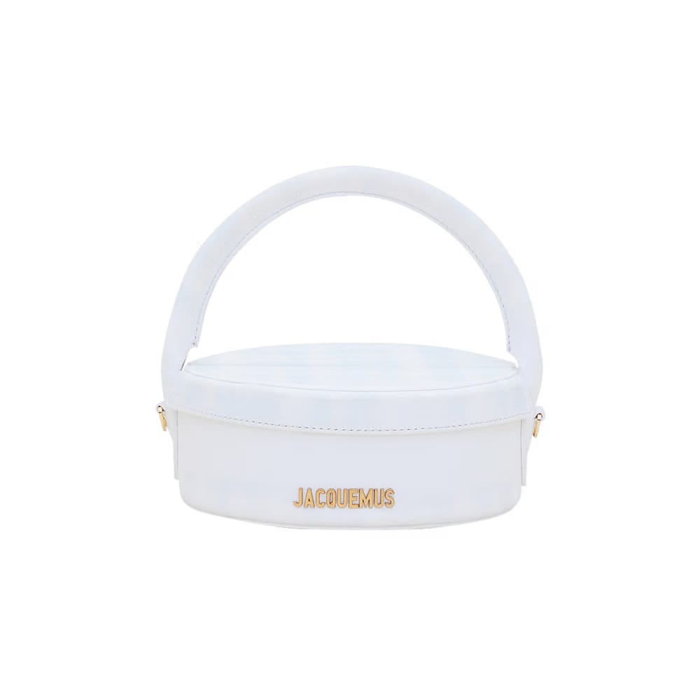 Jacquemus La Boite A Gateaux Handbag Blue Checked