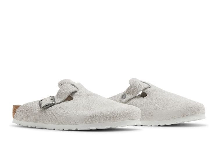 Stussy x Birkenstock Boston Shaggy Bone