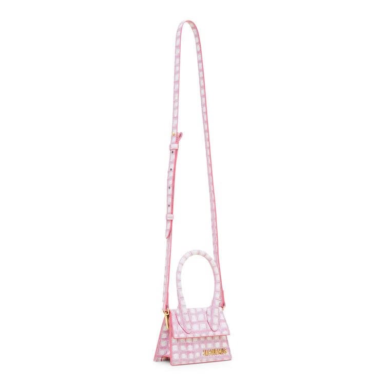 Jacquemus Le Chiquito Mini Bag Print Pink Checked