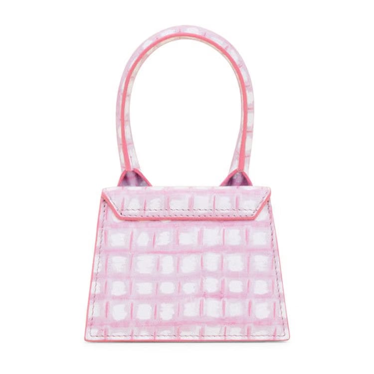 Jacquemus Le Chiquito Mini Bag Print Pink Checked