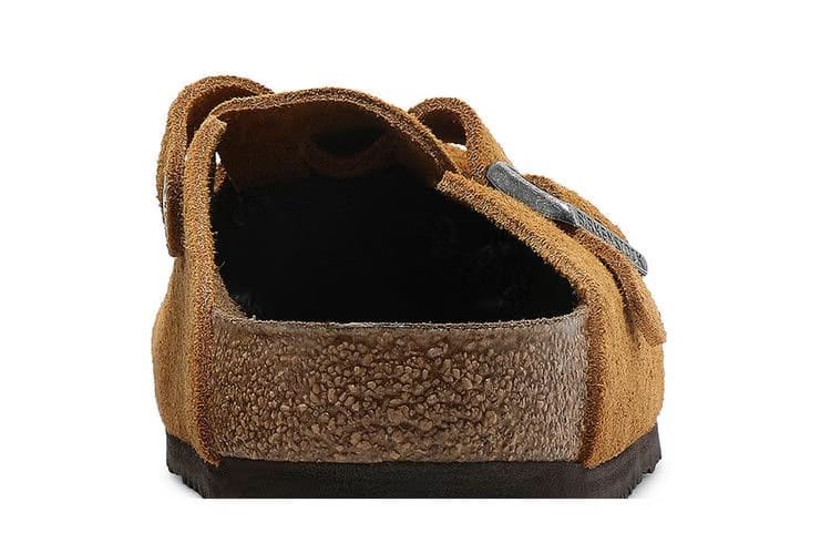 Stussy x Birkenstock Boston Shaggy Caramel