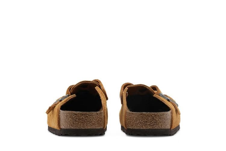 Stussy x Birkenstock Boston Shaggy Caramel