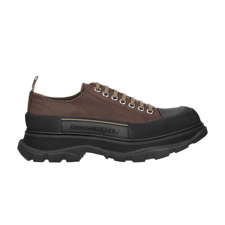 Alexander McQueen Tread Slick Lace Up Khaki