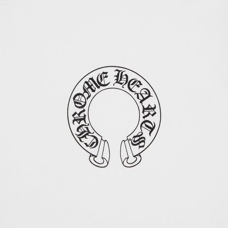 Chrome Hearts Horseshoe Logo Crewneck White