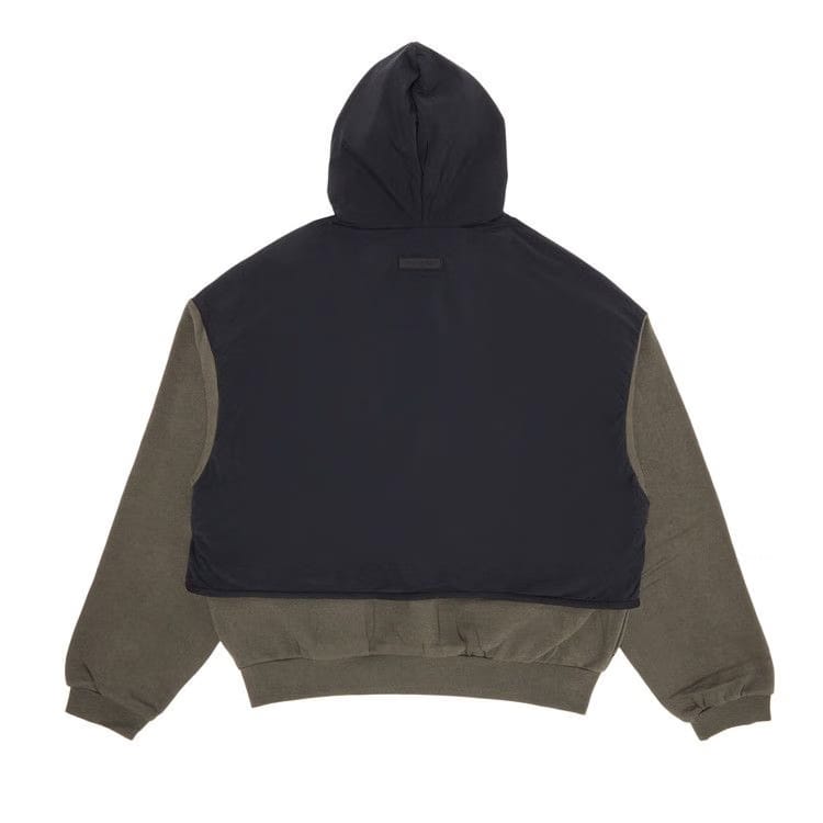 Fear of God Essentials Nylon Fleece Hooded Sweater Ink/Jet Black