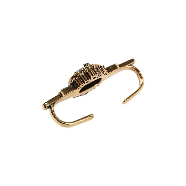 Alexander McQueen Jeweled Stick Bar Ear Cuff Multicolor
