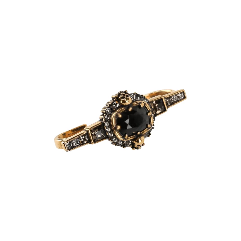 Alexander McQueen Jeweled Stick Bar Ear Cuff Multicolor