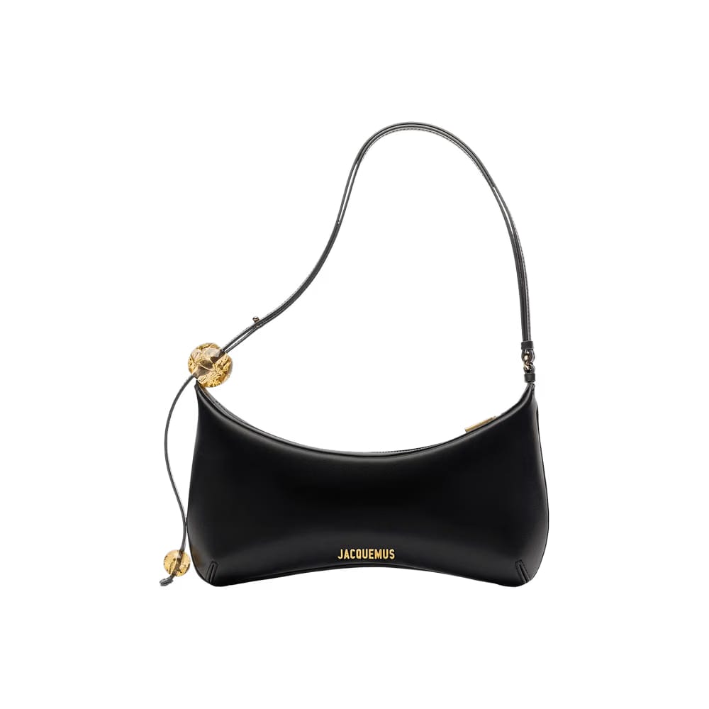 Jacquemus Le Grand Bisou Perle Shoulder Bag Black