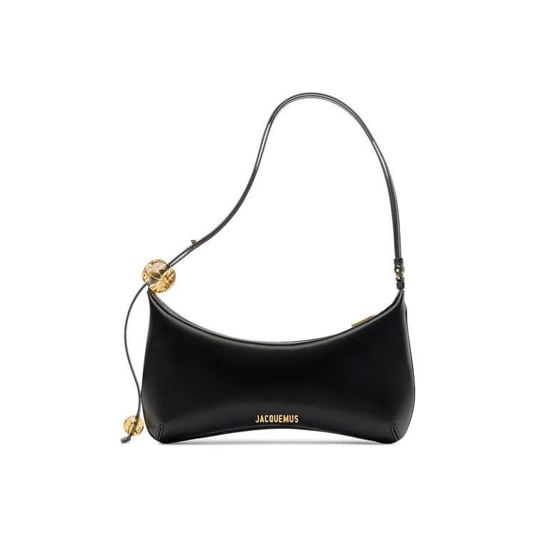 Jacquemus Le Grand Bisou Perle Shoulder Bag Black
