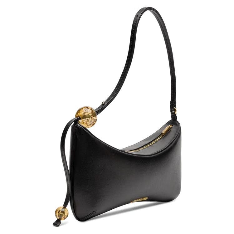 Jacquemus Le Grand Bisou Perle Shoulder Bag Black