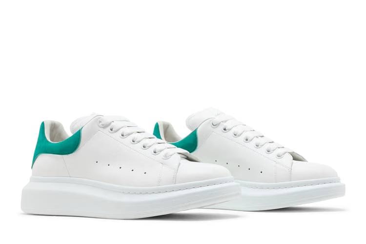 Alexander McQueen Oversized Sneaker White Aruba Blue