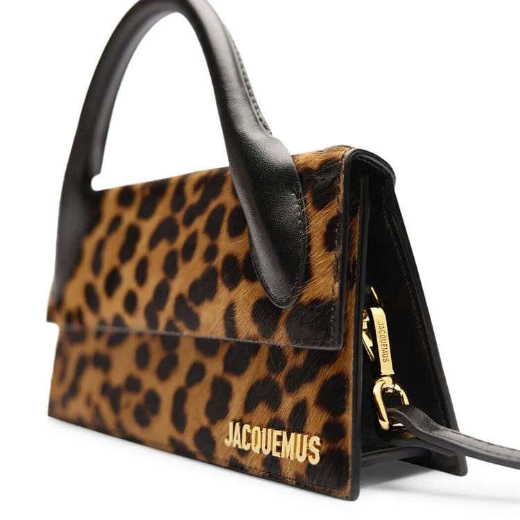 Jacquemus Le Chiquito Long Print Leopard Brown