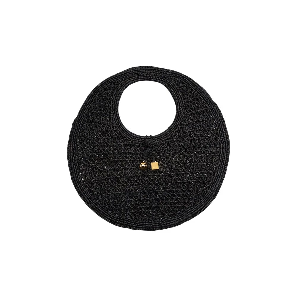 Jacquemus Spiaggia Round Bag Black