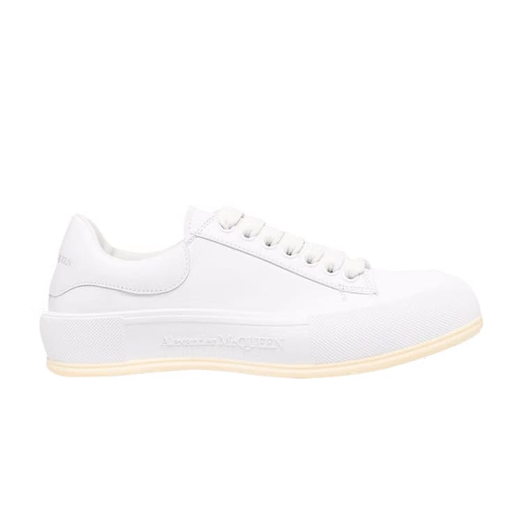 Alexander McQueen Deck Lace Plimsoll Optic White Cream