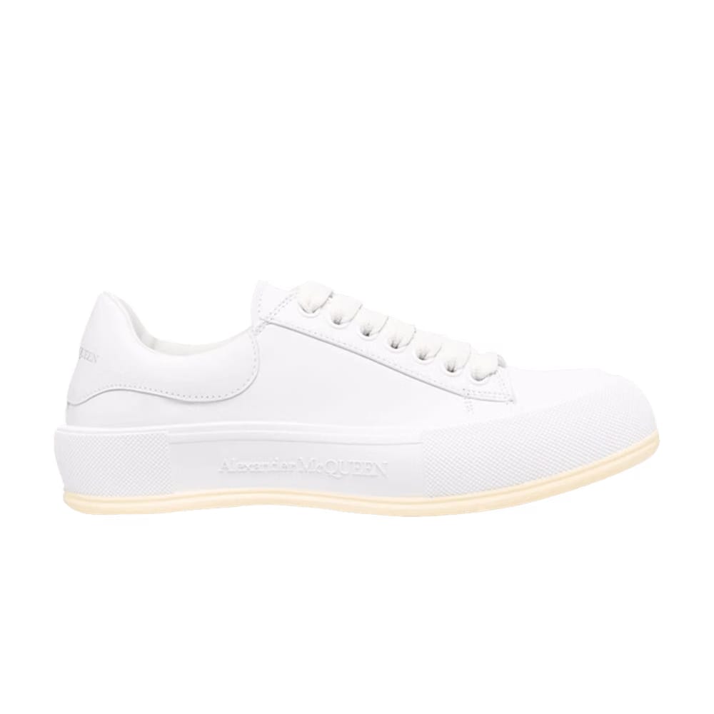 Alexander McQueen Deck Lace Plimsoll Optic White Cream